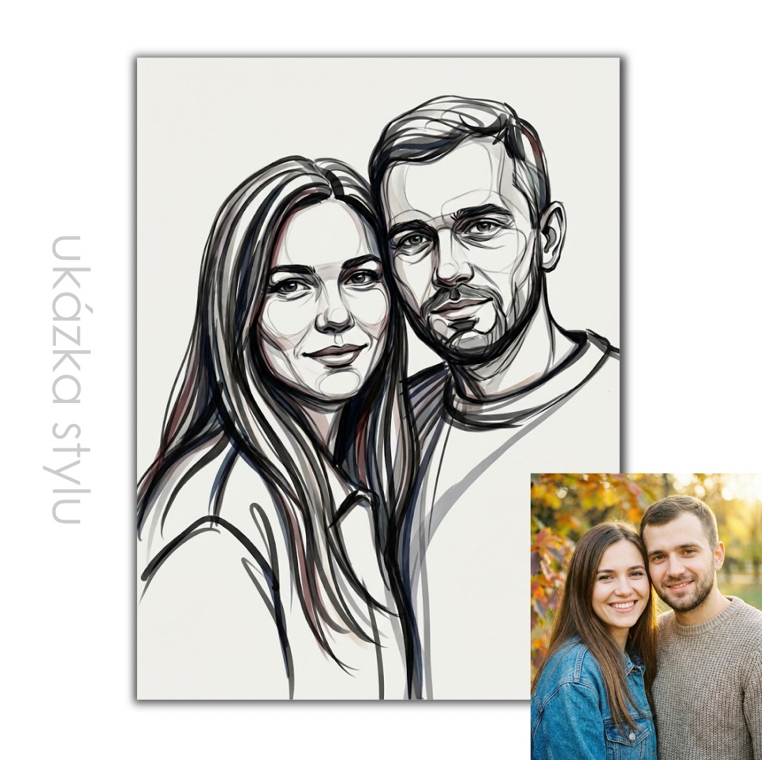 Ilustrace podle vaší fotky pro vlastní tisk