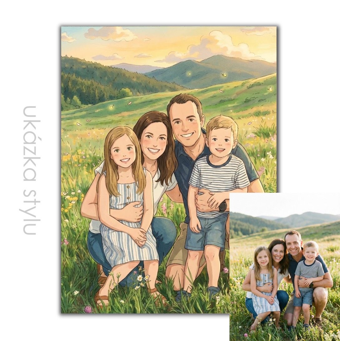 Obraz podle vaší fotky v pohádkovém stylu