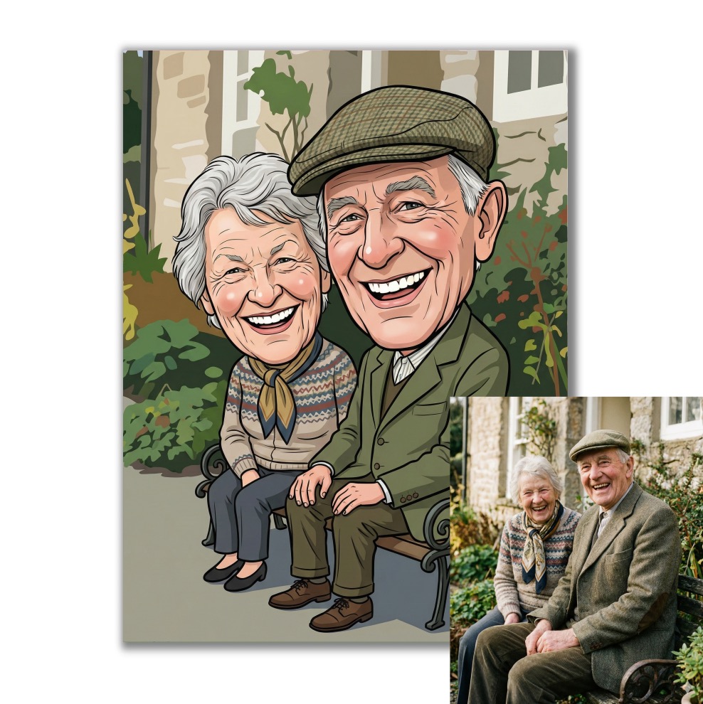 Velkohlavá karikatura podle vaší fotky