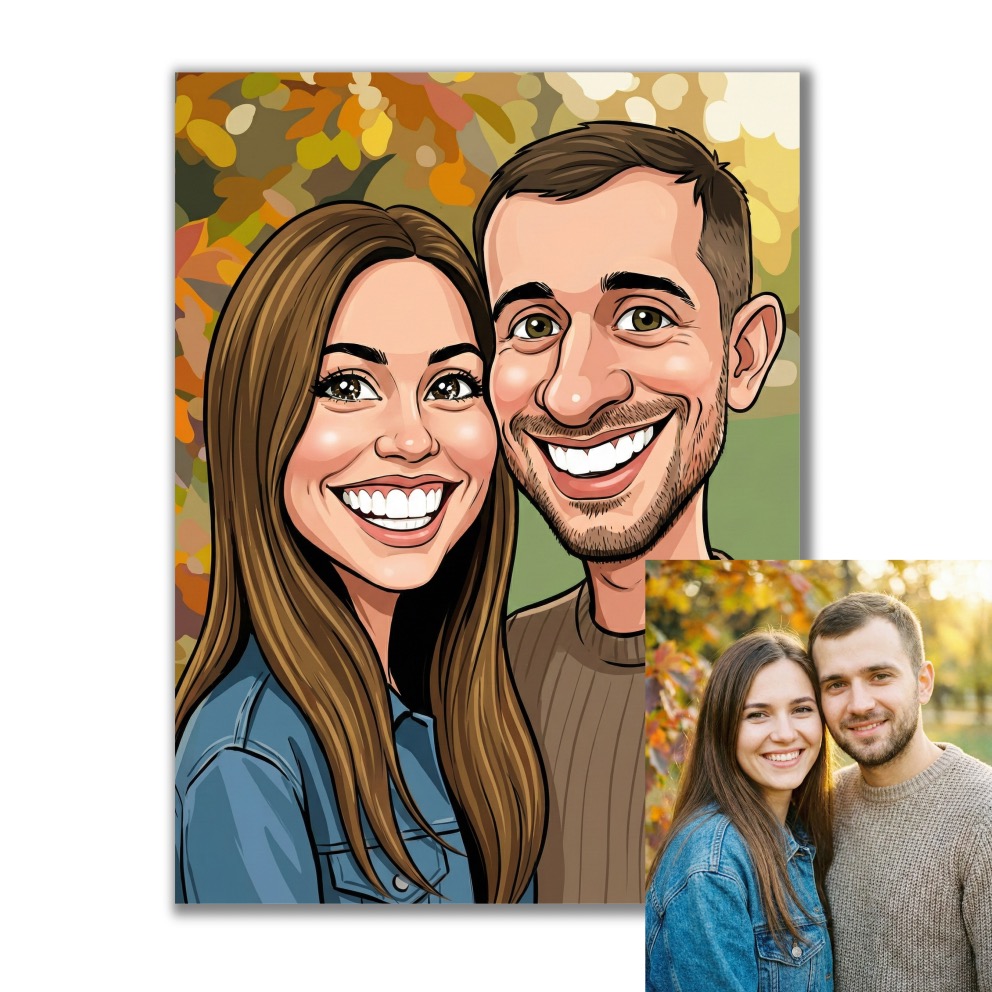 Obraz podle vaší fotky - Vtipná karikatura
