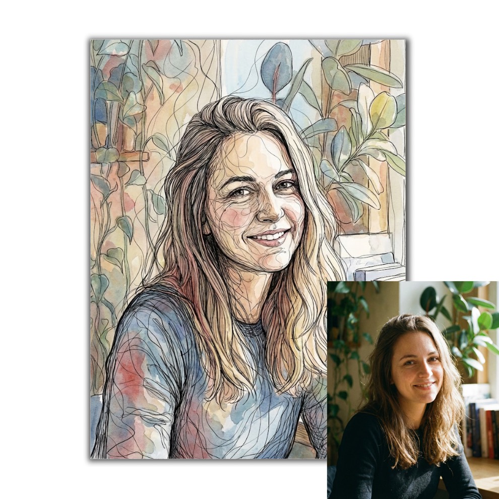 Kreslený obraz podle vaší fotky