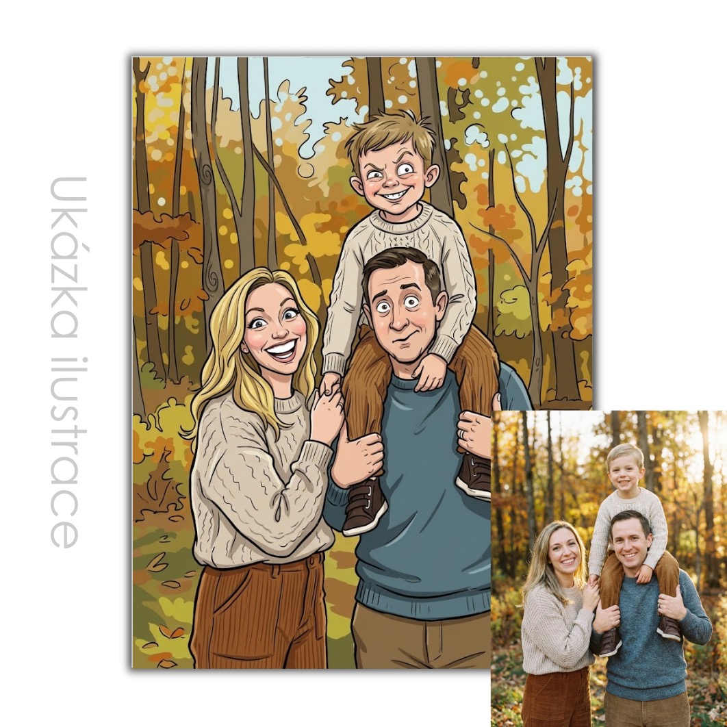 Fotorámeček s karikaturou podle vaší fotky