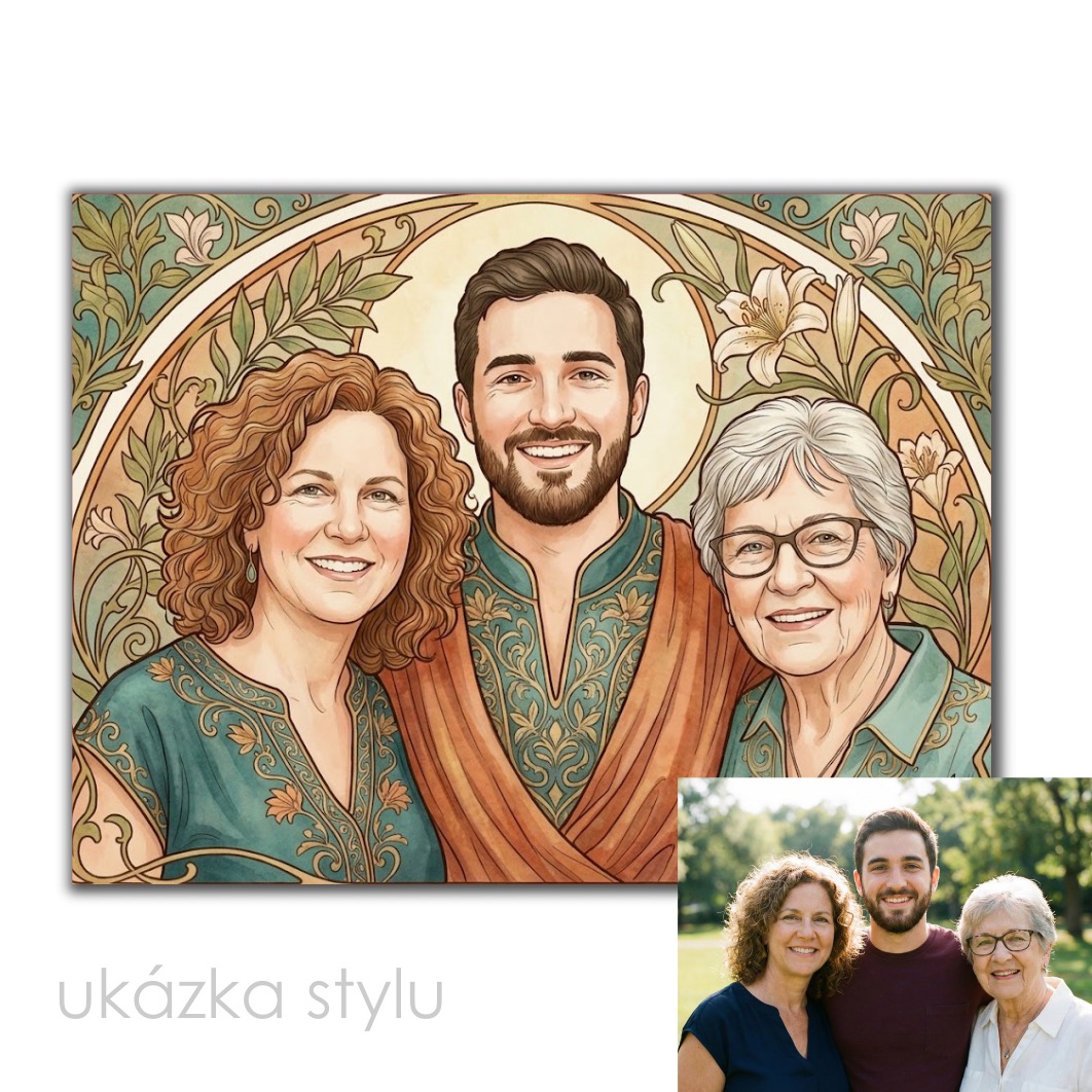 Ilustrace podle vaší fotky pro vlastní tisk