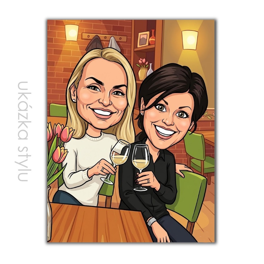 Velkohlavá karikatura podle vaší fotky