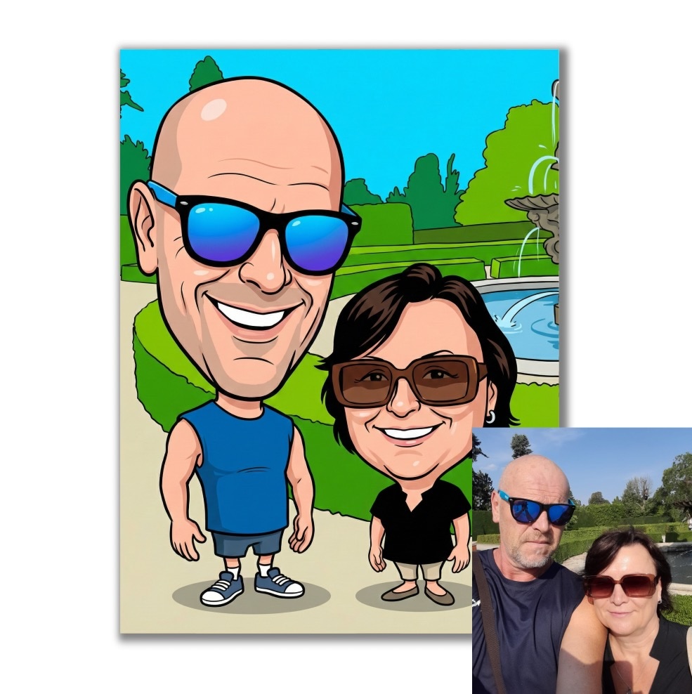 Karikatura podle vaší fotky pro vlastní tisk