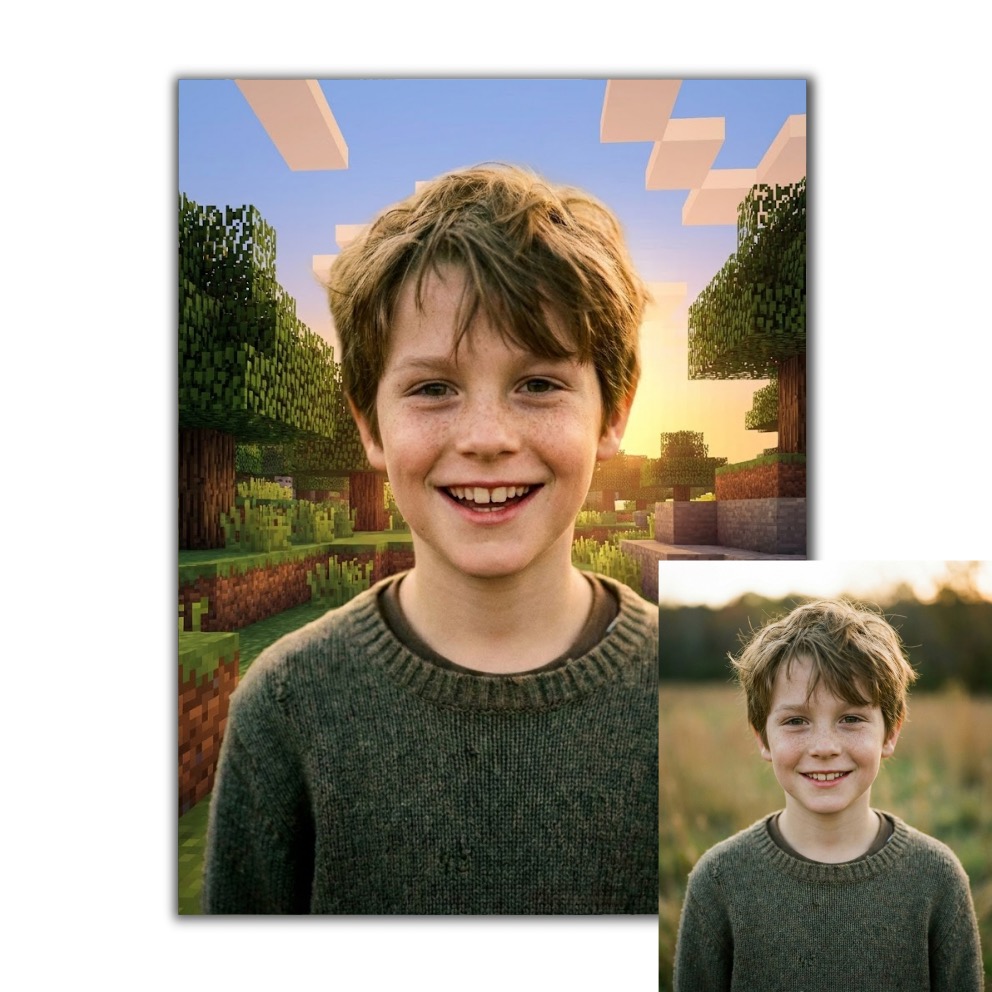 Fotomontáž podle vaší fotky pro vlastní tisk