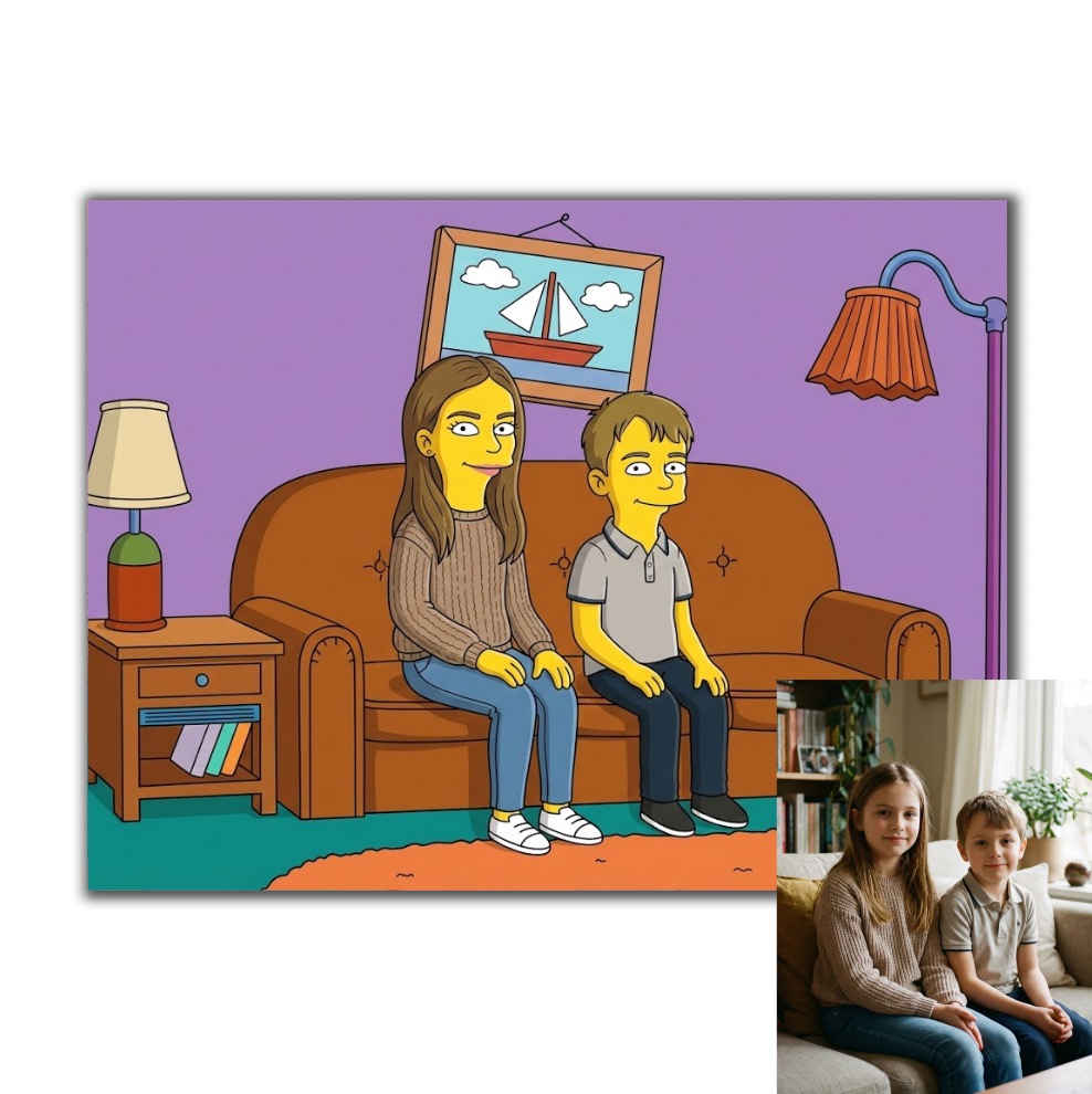 Fotorámeček s ilustrací podle vaší fotky